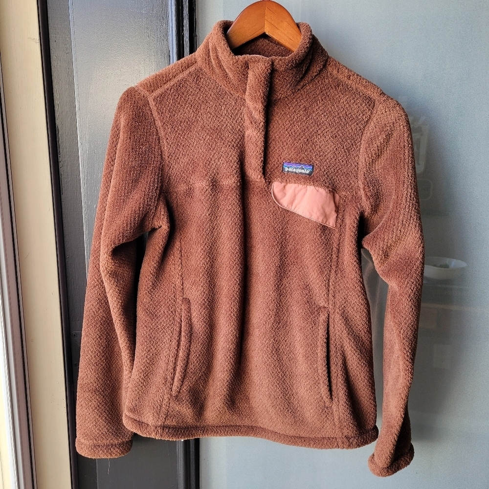 Patagonia Women's Re-Tool Snap-T Fleece Pullover Small Pocket Snap Buttons - Picture 2 of 10
